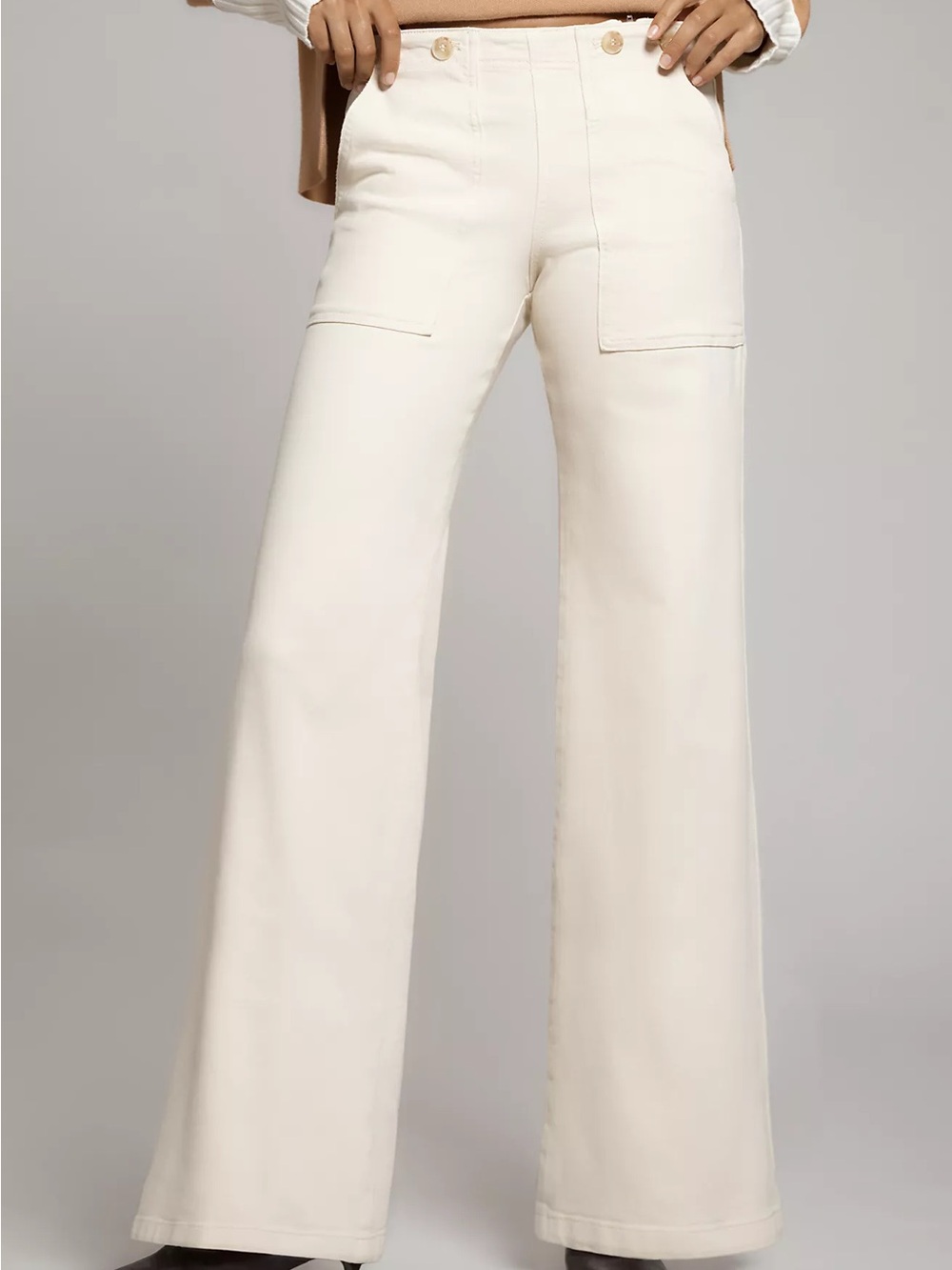 Anthropologie Pilcro The Kit High-Rise Wide-Leg Utility Trouser Jeans
